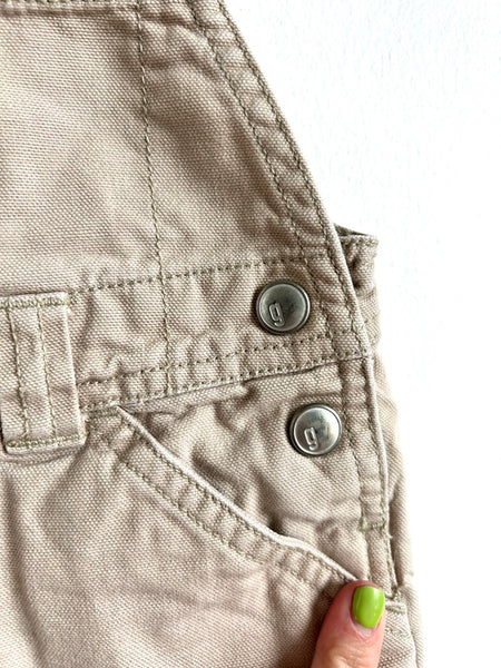 Vintage Gymboree "G" Khaki Overalls • 2-4 years