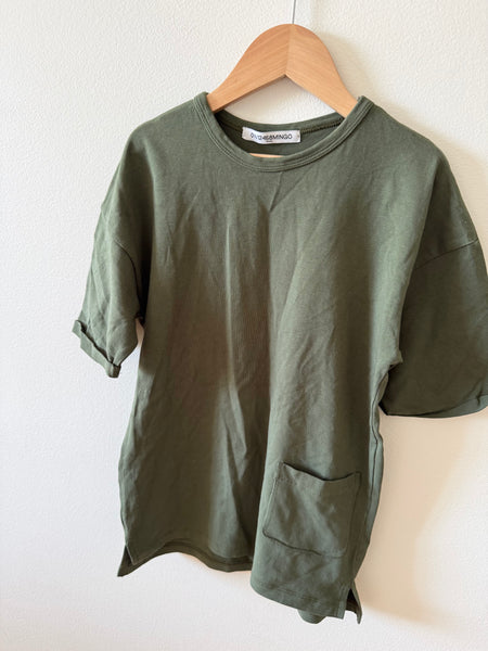 NEW Mingo Green Oversize T-Shirt • 6-8 years