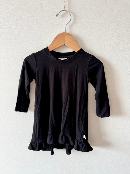 Jax and Lennon Black Bamboo Long Sleeve Dress • 6-18 months