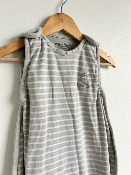 PLAY Woolino Sleepsack Grey Stripe • 2-24 months