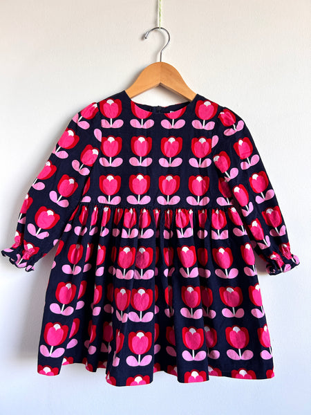 Jacadi Long Sleeve Micro Cord Dress • 4-5 years