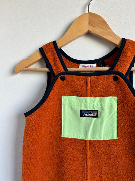NEW Patagonia Orange Fleece Overalls • 3 years