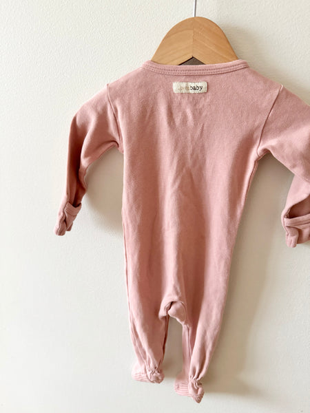 L'oved Baby Pink Cotton Sleeper • 3-6 months