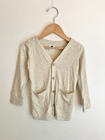 Little and Lively Cream Cardigan • 1-2 years