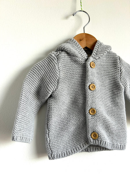Little Planet by Carter's Grey Knit Hoodie • 6-12 months