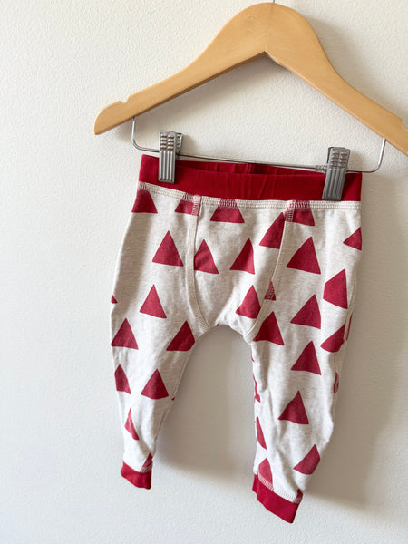 PK Beans Red Triangle Pants • 6-12 months