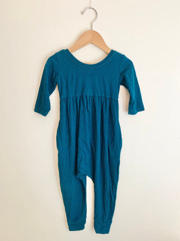 Nest and Nurture Blue Stretchy Romper • 2 years