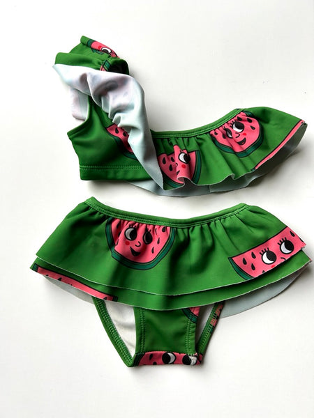Hugo Loves Tiki Watermelon 2pc Swimsuit • 12-18 months