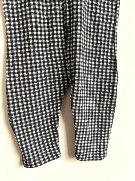 Turtledove Black and White Overalls • 2-3 years