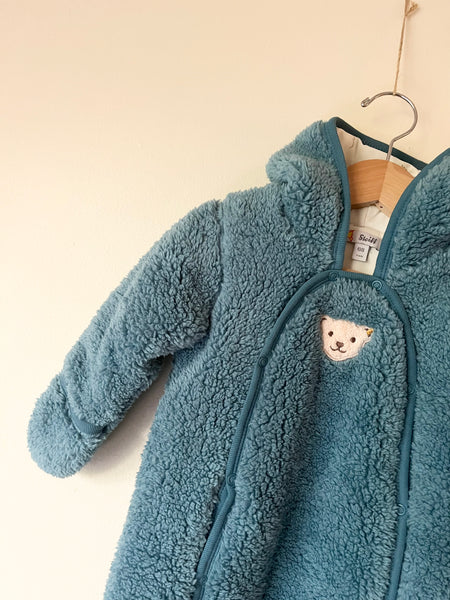 Steiff Fuzzy Bear Bunting • 3-6 months
