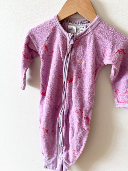 Bonds Wondersuit Terry Zip Romper • 3-6 months