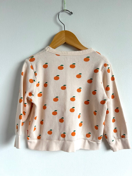 Tiny Cottons Oranges Waffle Long Sleeve Top • 4 years