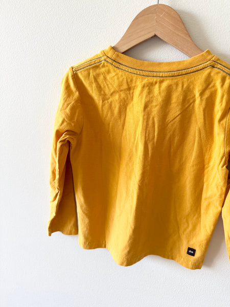 Tea Collection Yellow Long Sleeve Top • 3-4 years