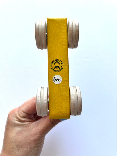 NEW Janod Yellow Car with Three Windows