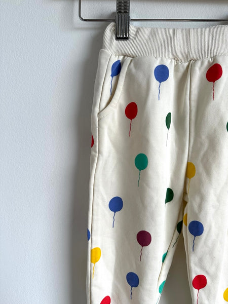 White and Multicoloured Balloon Sweat Pants • 2 years