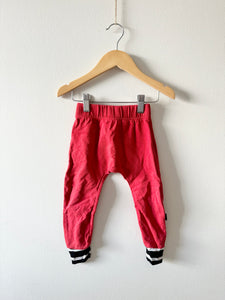 Whistle and Flute Red Joggers • 1-2 years