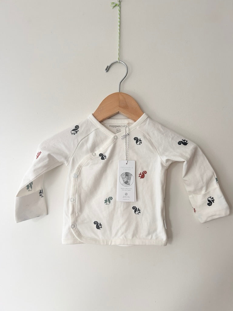 NEW Noppies Squirrel Kimono Top • 3-6 months (62cm) *