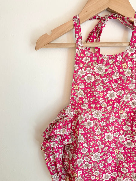 Nest and Nurture Pink Halter Romper • 2 years