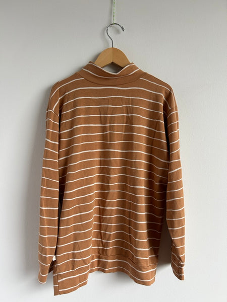 Jax and Lennon Striped 1/4 Zip Sweater • 10-11 years (YL)