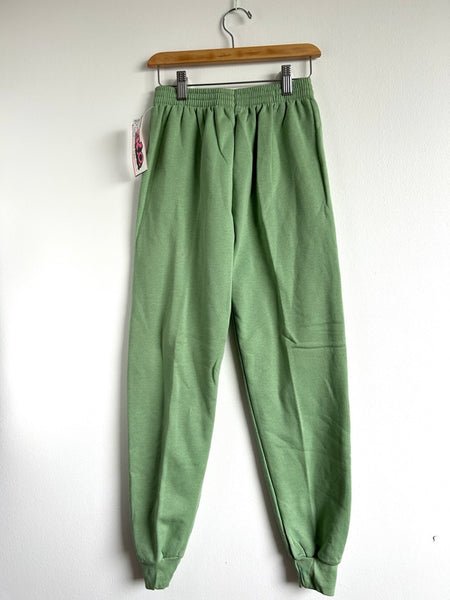 NEW Vintage TKO Green Cotton/Poly Sweatpants • 8-10 years (medium)
