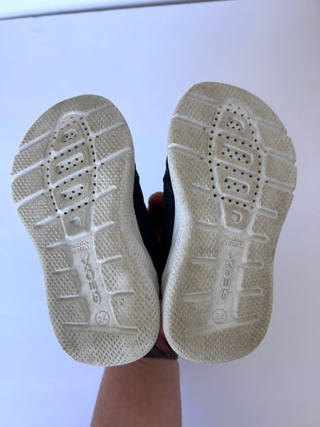 Geox Respira Velcro Runners with Flames • 8c