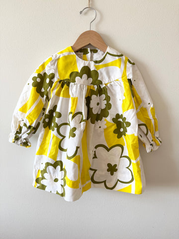 Vintage McInnery by Nalu Honolulu Yellow and Green Dress • 2-3 years