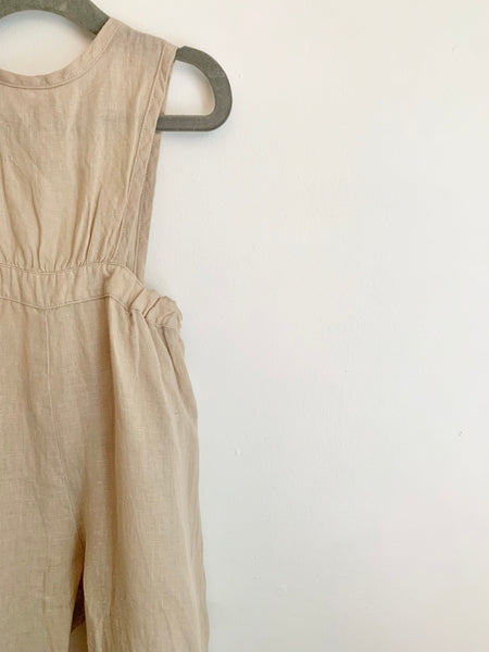 The Simple Folk Linen Wide Leg Romper • 12-18 months