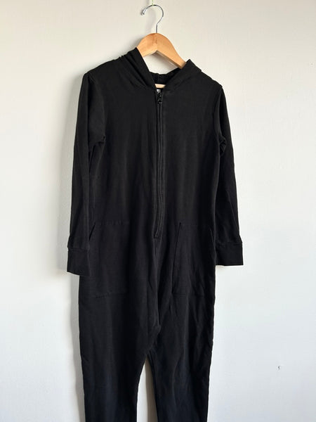 Smash and Tess Black Hooded Zip Romper • 10-11 years
