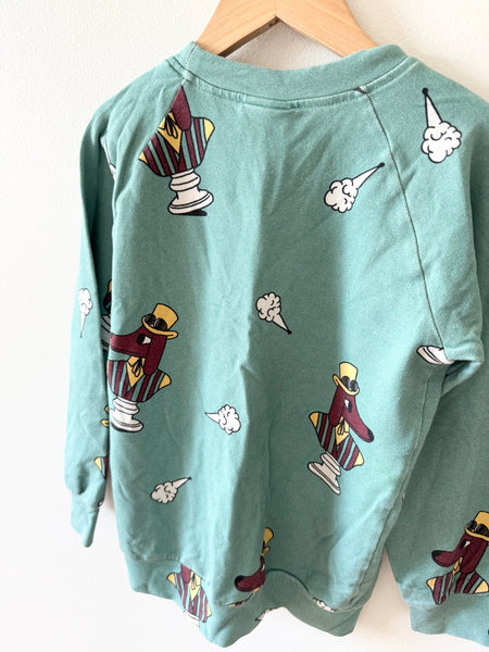 Jelly Alligator Dog Bust Statues Crewneck Sweatshirt • 7-9 years