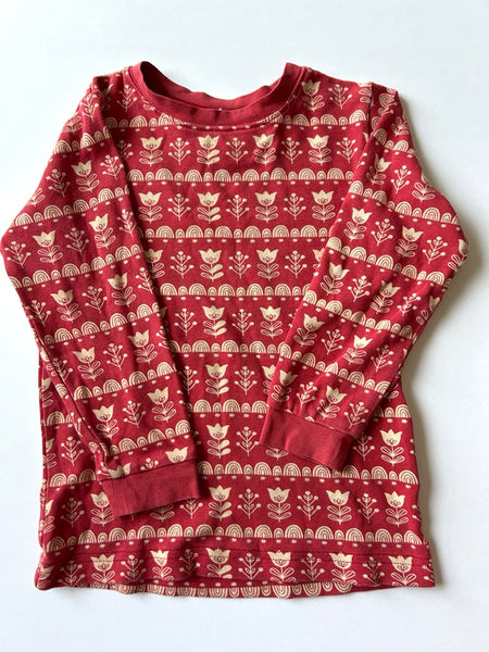 Parade Red Floral PJ Set • 3-4 years