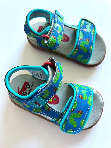 NEW See Kai Run x Very Hungry Caterpillar Velcro Sandals • 5c