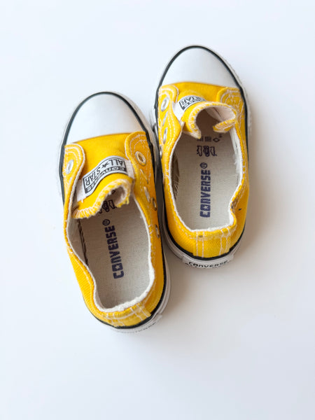NEW Yellow Converse Shoes • 7c