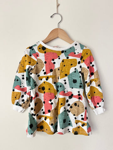 Open Edit Shapes Long Sleeve Dress • 18-24 months
