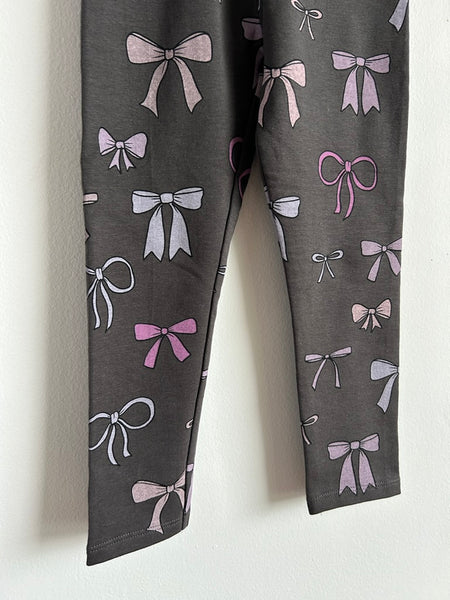 NEW Zara Bow Grey Leggings • 4-5 years