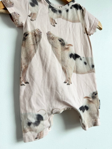 Snurk Pigs Shorty Romper • 6-12 months