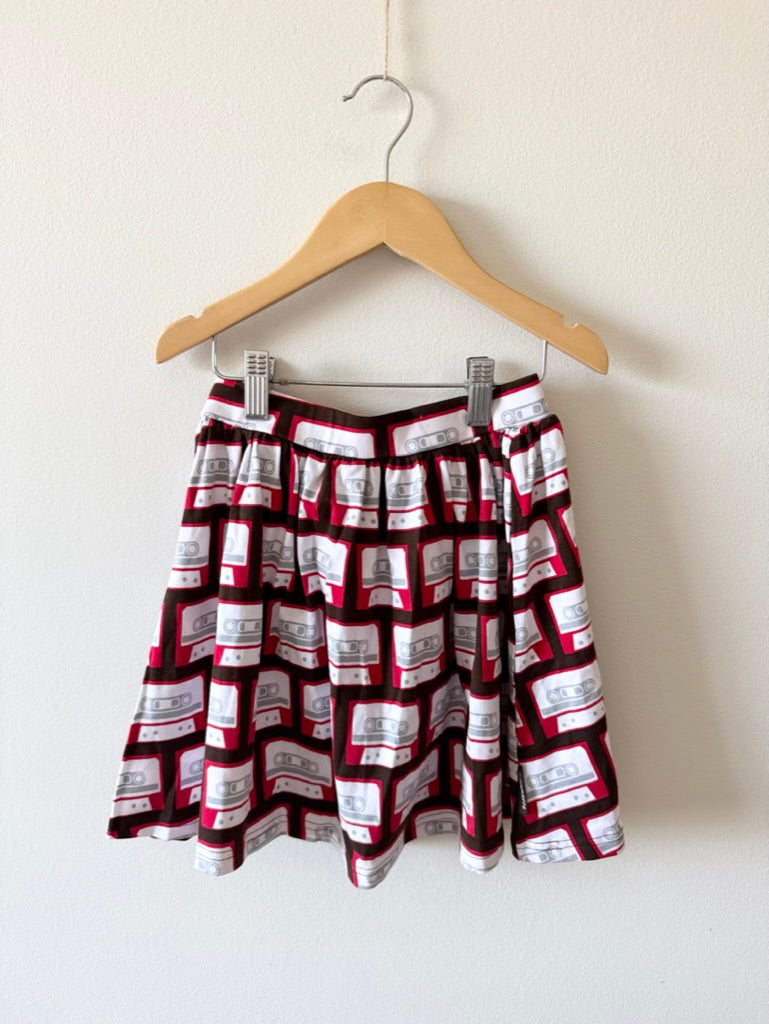 Maxomorra Cassette Tape Swing Skirt • 5-7 years (110-116cm)
