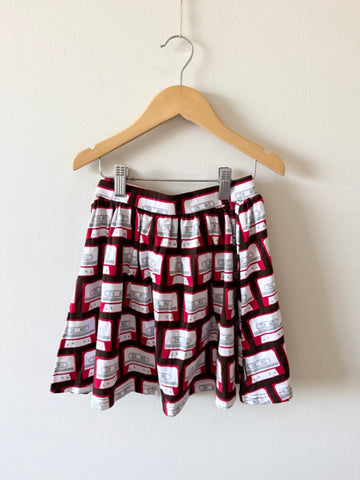Maxomorra Cassette Tape Swing Skirt • 5-7 years (110-116cm)