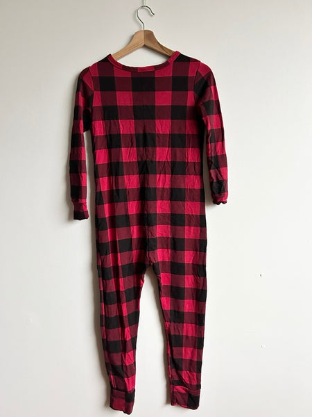 Smash and Tess Red Buffalo Plaid Romper • 12-13 years