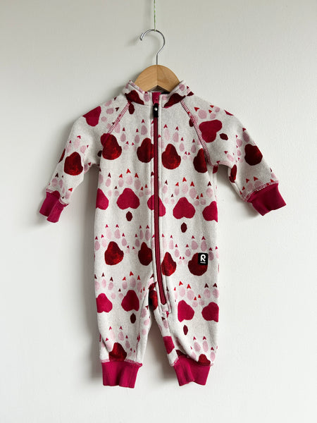Reima Red and Pink Outdoor Baselayer Romper • 6-12 months (74cm)