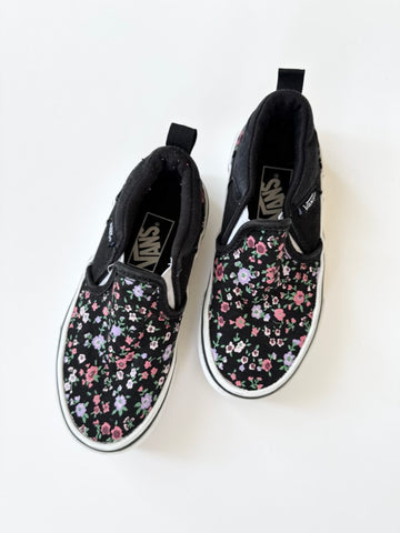 Vans Floral Slip On Shoes • 11c