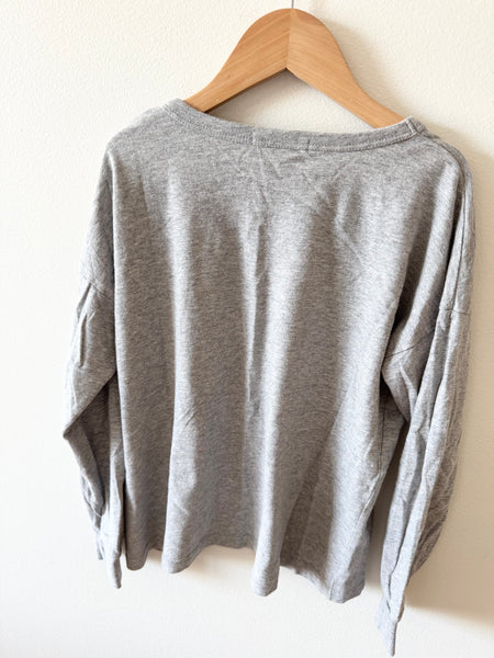 Petits Vilains Grey Long Sleeve Shirt • 6-7 years