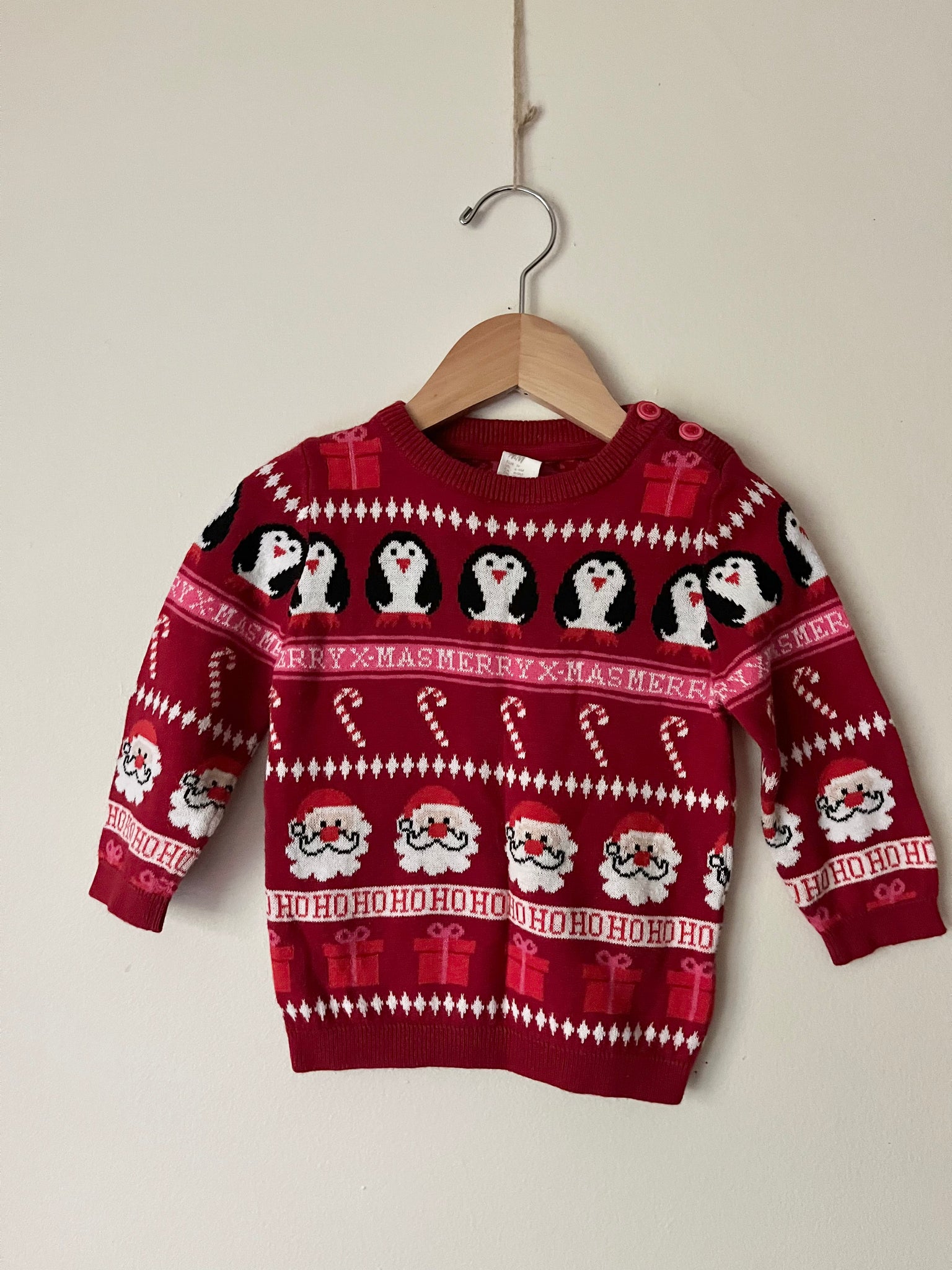 H&M Penguin Sweater • 6-12 months