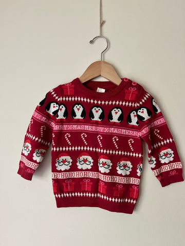 H&M Penguin Sweater • 6-12 months