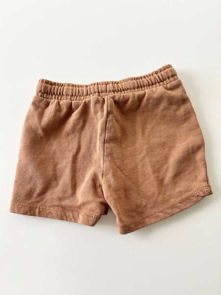 Zara Brown Drawstring Shorts • 18-24 months *