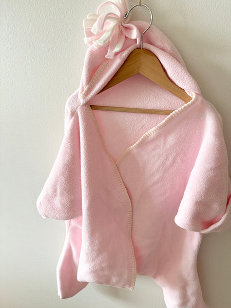 Tuppence and Crumble Star Pink Wrap Suit • 5-10 months