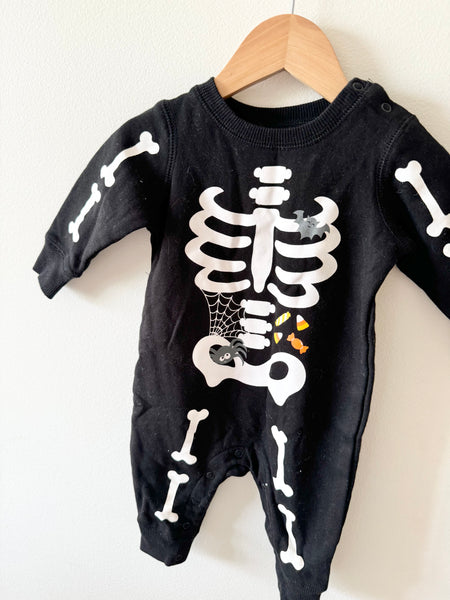 George Skeleton Romper • 6-12 months