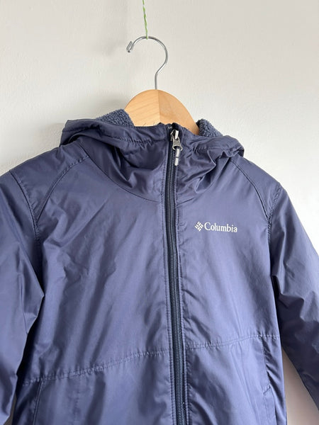 Columbia Cozy Lined Blue Rainjacket • 7-8 years (small)