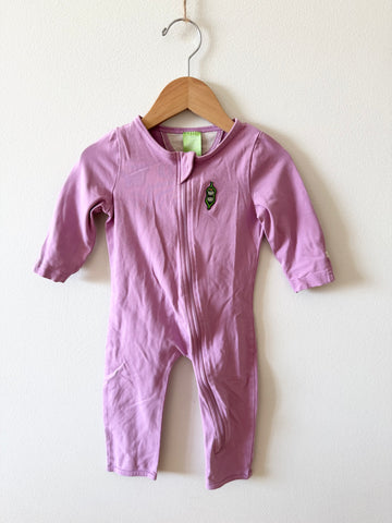 PK Beans Purple Long Sleeve Romper • 6-12 months