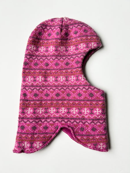 Peuhu Merino Blend Pink Balaclava • 2-4 years
