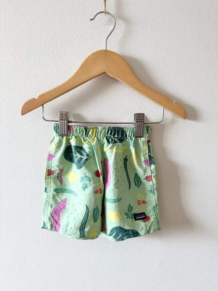 Patagonia Green Veggies Shorts • 6-12 months